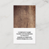 Glas-Splash | Holz | Trauben Visitenkarte (Rückseite)