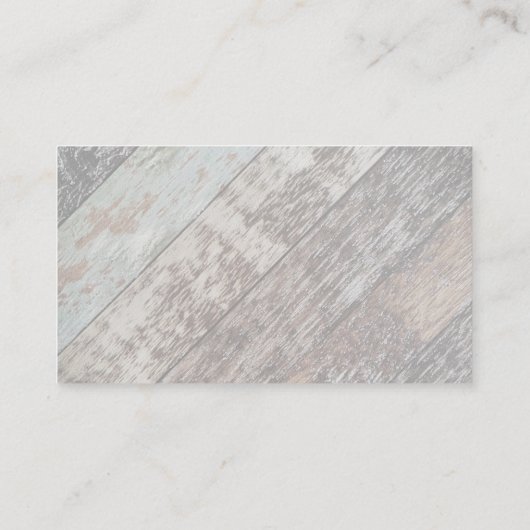 Glas-Splash | Holz Visitenkarte (Rückseite)