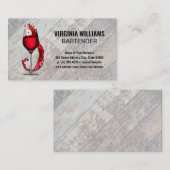 Glas-Splash | Holz Visitenkarte (Vorne/Hinten)