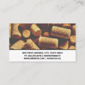 Glas-Splash | Korken Visitenkarte (Rückseite)