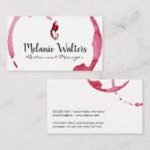 Glas-Splash | Weinkeller Visitenkarte (Vorne/Hinten)