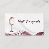 Glas-Splash | Weinkeller Visitenkarte (Vorderseite)