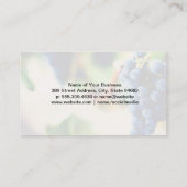 Glas-Splash | Weintrauben Visitenkarte (Rückseite)