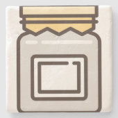 Glas Steinuntersetzer (Vorderseite)