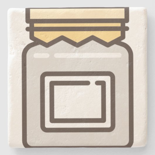 Glas Steinuntersetzer (Vorderseite)