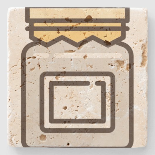 Glas Steinuntersetzer (Vorderseite)