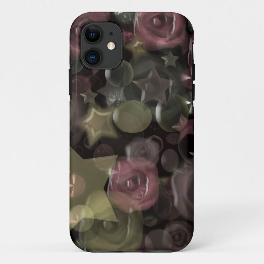 Glas, Sterne, Blume, Keramik Case-Mate iPhone Hülle (Rückseite)