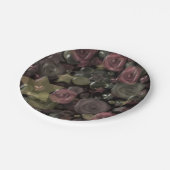 Glas, Sterne, Blume, Keramik Pappteller (Schrägansicht)