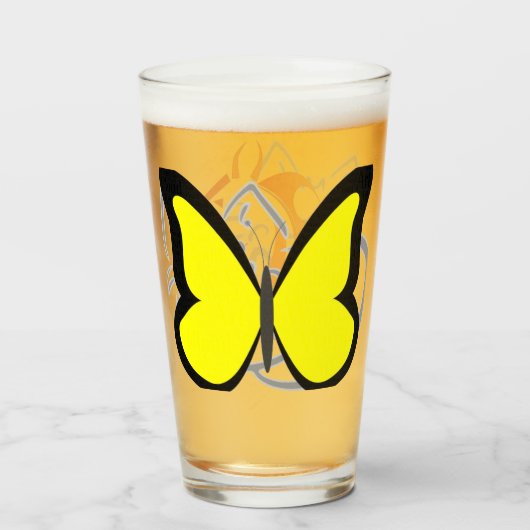 Glas Tasse (Rückseite (gefüllt))