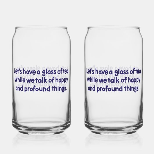 Glas Tee Glas (Vorderseite)