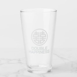 Glas trinken/doppelt glücklich/Glas-Cup
