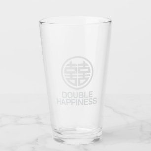 Glas trinken/doppelt glücklich/Glas-Cup