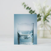 Glas trinken. Schöne Kunst Postkarte (Stehend Vorderseite)