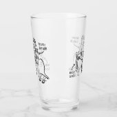 Glas Tumbler Ritter und Ross (Links)