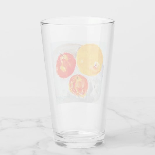 Glas Tumblers Fruchtdesign (Rückseite)