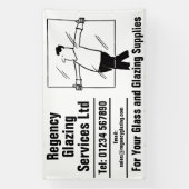 Glas und Verglasung Banner (Vertikal)