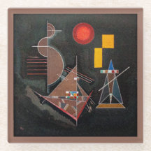 Glas UNTERSETZER - Abstrakt - Wassily Kandinsky