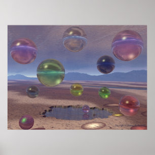 Glas verabreicht poster