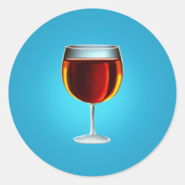 Glas von Port Runder Aufkleber