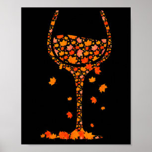 Glas von Weinahorn Herbst Herbst Sonnenschein W Poster