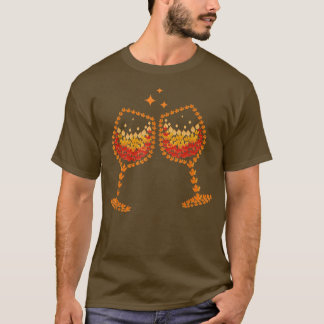 Glas von Weinahorn Herbst Herbst Sonnenschein W T-Shirt