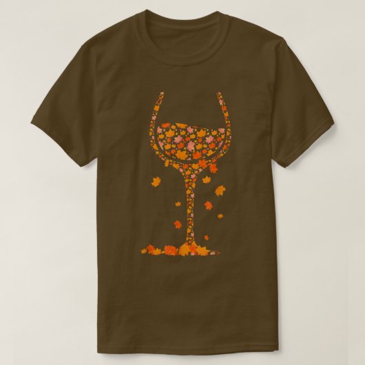 Glas von Weinahorn Herbst Herbst Sonnenschein W T-Shirt (Design vorne)