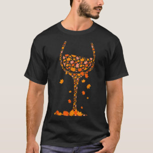 Glas von Weinahorn Herbst Herbst Sonnenschein W T-Shirt