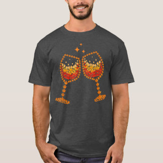 Glas von Weinahorn Herbst Herbst Sonnenschein W T-Shirt