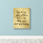 Glas von Whiskey Leinwanddruck (Insitu (Holzboden))