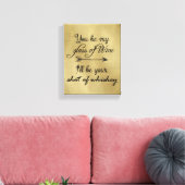 Glas von Whiskey Leinwanddruck (Insitu (Wohnzimmer))