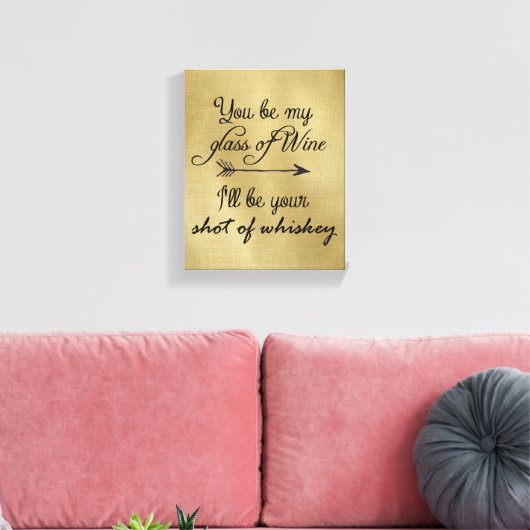 Glas von Whiskey Leinwanddruck (Insitu (Wohnzimmer))