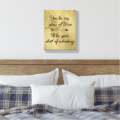 Glas von Whiskey Leinwanddruck (Insitu (Schlafzimmer))