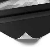 Glas Wasserskizze Poster (Ecke)