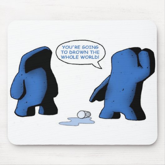 Glas weg von der Wasser-Mausunterlage Mousepad (Vorne)