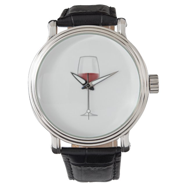 Glas Wein Armbanduhr (Vorderseite)