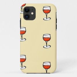 Glas Wein auf Orange Case-Mate iPhone Hülle