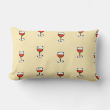 Glas Wein auf Orange