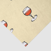 Glas Wein auf Orange Seidenpapier (Detail)