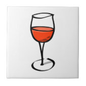 Glas Wein Fliese (Vorderseite)