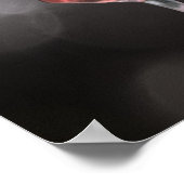 Glas Wein Fotoplakat Poster (Ecke)