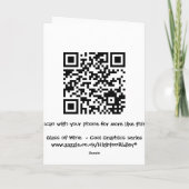 Glas Wein Geburtstagkarte Karte (Rückseite)