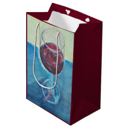 Glas Wein Geschenktasche, Kunst, Kunst, Kunst, Mod Mittlere Geschenktüte