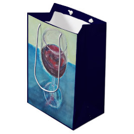 Glas Wein Geschenktasche, Kunst, Kunst, Kunst, Mod Mittlere Geschenktüte