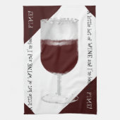 Glas Wein Geschirrtuch (Vertikal)