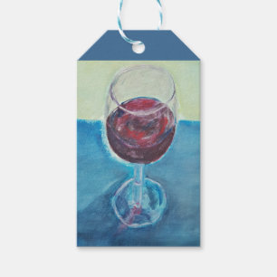Glas Wein Kunst Niedlich Moderne Geschenkanhänger