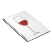 Glas Wein Notizblock (Rechte Seite)