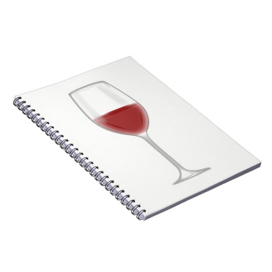 Glas Wein Notizblock (Rechte Seite)