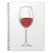 Glas Wein Notizblock (Vorderseite)