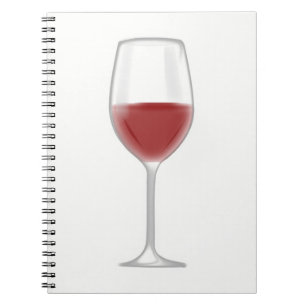 Glas Wein Notizblock