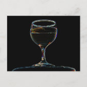 Glas Wein Postkarte (Vorderseite)